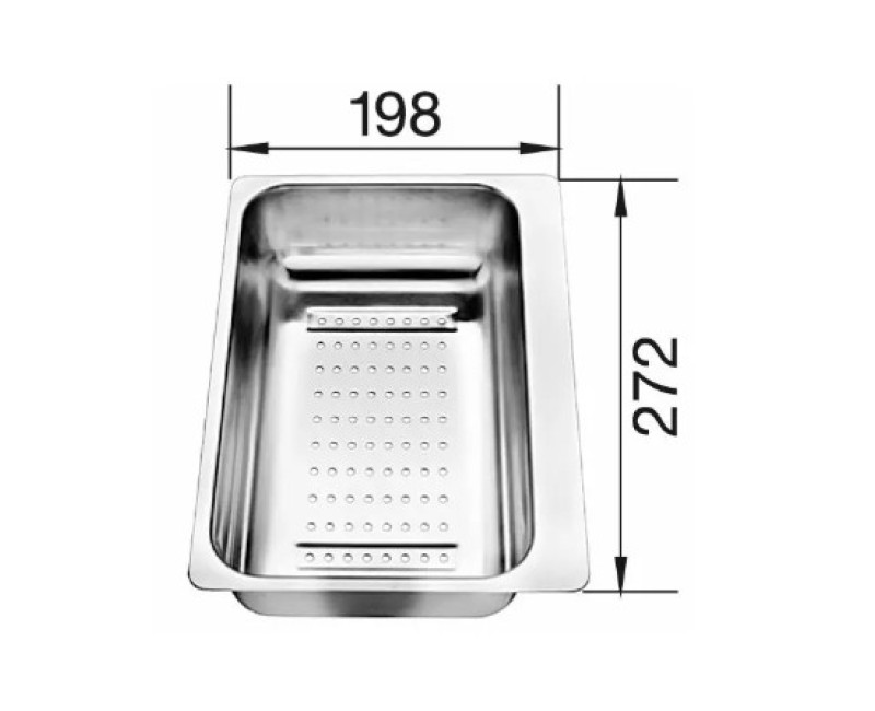 Izlietnes grozs Blanco Metra, nerūsējošā tērauda 217796