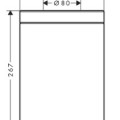 Atkritumu tvertne Axor Universal Circular 5 l, hroms 42872000