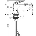 Bidē maisītājs AXOR Citterio C, birstēts niķelis 49211820
