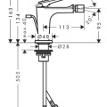 Bidē maisītājs AXOR Citterio C, hroms 49210000