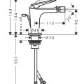 Bidē maisītājs AXOR Citterio C, matēti melns 49210670