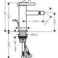 Bidē maisītājs AXOR One EcoSmart, pulēta bronza 48210140
