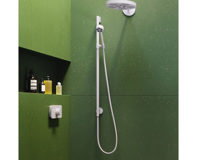 Dušas Komplekts Axor One, 2 plūsmas veidi, EcoSmart, matēti balts 48791700