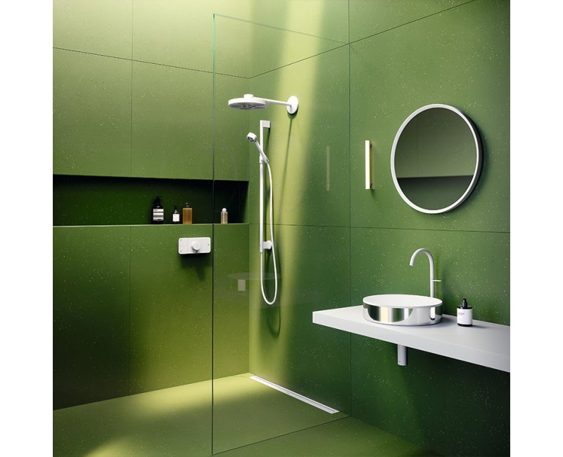 Dušas Komplekts Axor One, 2 plūsmas veidi, EcoSmart, matēti balts 48791700