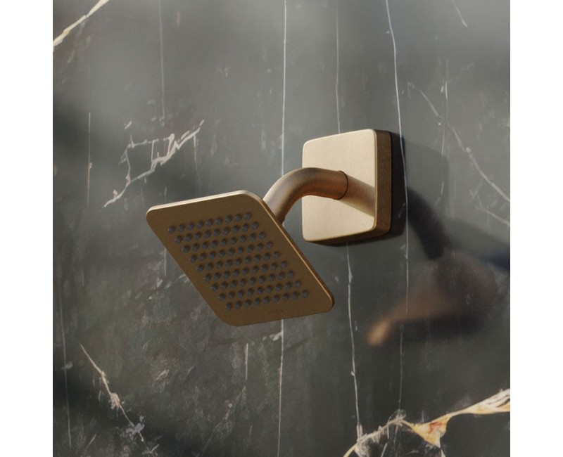 Dušas galva Axor Citterio C 12x12 cm, EcoSmart, pulēta bronza 28810140