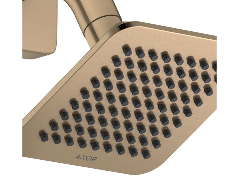 Dušas galva Axor Citterio C 12x12 cm, EcoSmart, pulēta bronza 28810140
