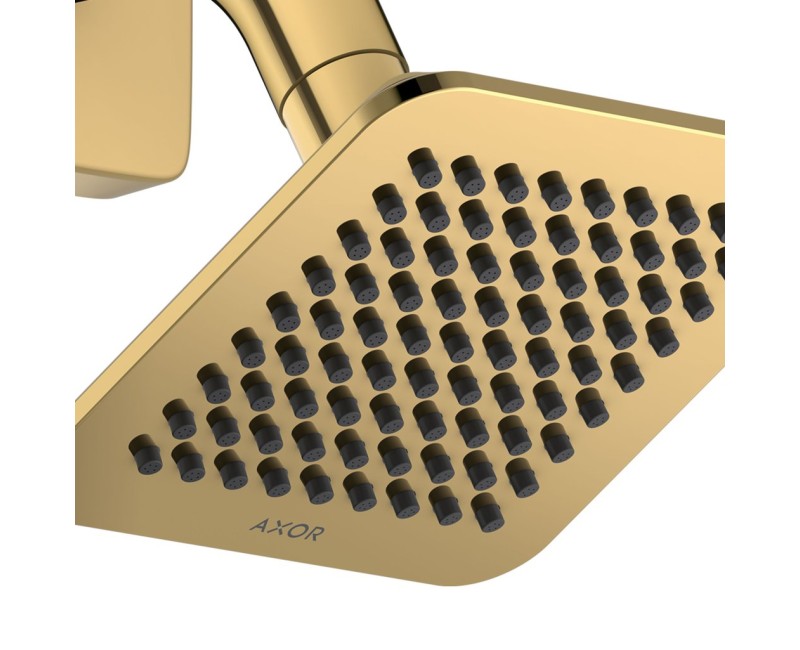 Dušas galva Axor Citterio C 12x12 cm, EcoSmart, pulēta zelta krāsa 28810990