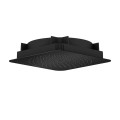 Dušas galva Axor Citterio C 27x27 cm, EcoSmart, matēti melna 28795670