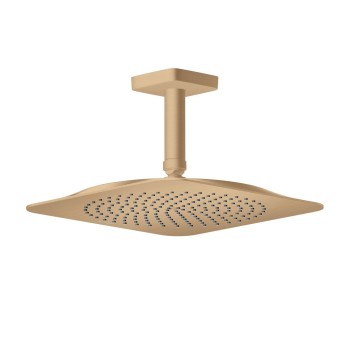 Dušas galva Axor Citterio C 27x27 cm, EcoSmart, pulēta bronza 28793140