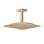 Dušas galva Axor Citterio C 27x27 cm, EcoSmart, pulēta bronza 28793140