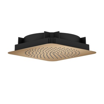 Dušas galva Axor Citterio C 27x27 cm, EcoSmart, pulēta bronza 28795140