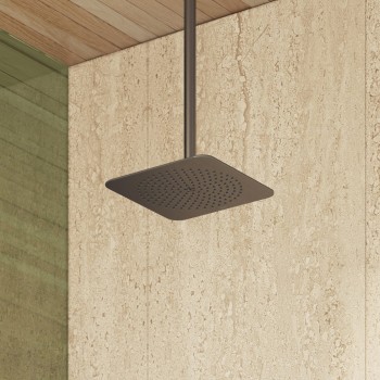 Dušas galva Axor Citterio C 27x27 cm, EcoSmart, pulēts melns hroms 28793340