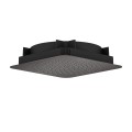 Dušas galva Axor Citterio C 27x27 cm, pulēts melns hroms 28794340
