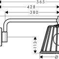 Dušas galva Axor LampShower, Nendo dizains, hroms 26031000