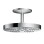 Dušas galva Axor One, diametrs 28 cm, 2 plūsmas veidi, hroms 48494000