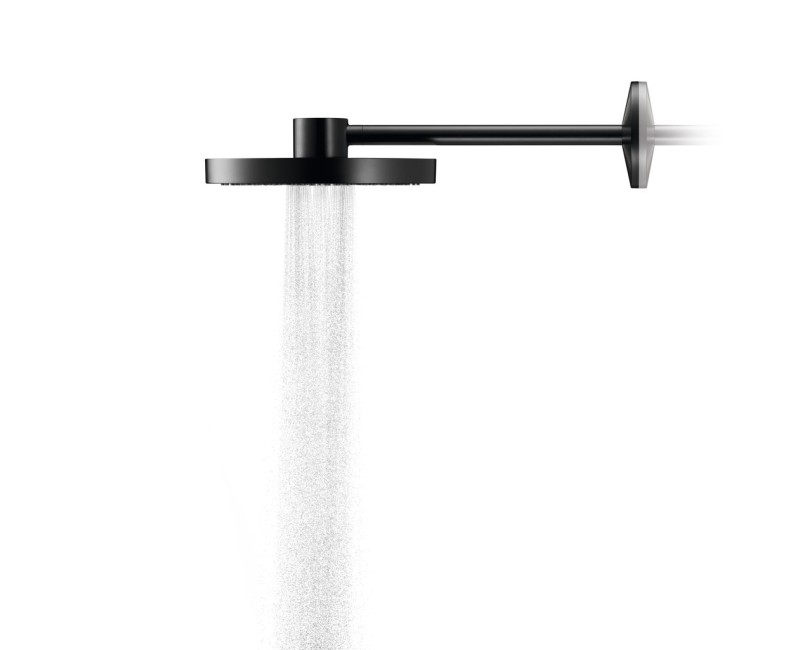 Dušas galva Axor One, diametrs 28 cm, 2 plūsmas veidi, matēti melna 48492670