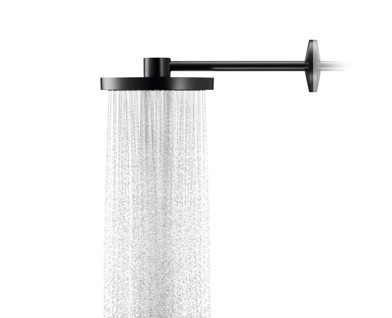 Dušas galva Axor One, diametrs 28 cm, 2 plūsmas veidi, matēti melna 48492670