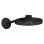 Dušas galva Axor One, diametrs 28 cm, 2 plūsmas veidi, matēti melna 48492670