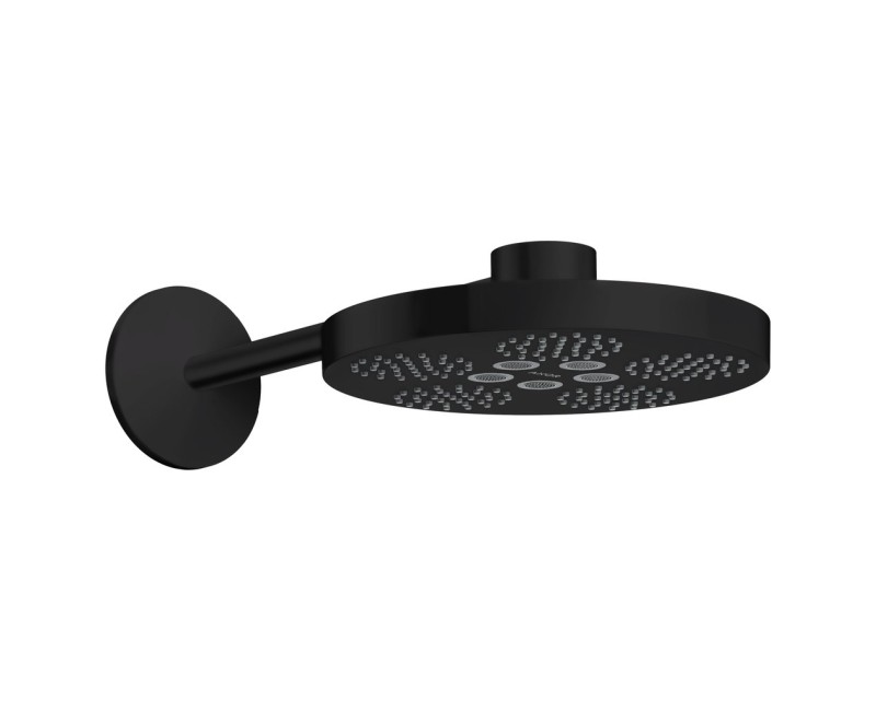 Dušas galva Axor One, diametrs 28 cm, 2 plūsmas veidi, matēti melna 48492670
