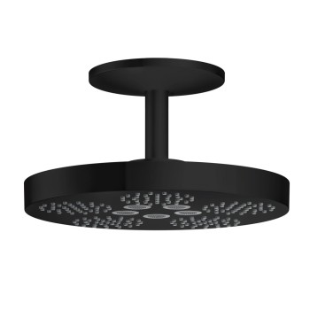 Dušas galva Axor One diametrs 28 cm, 2 plūsmas veidi, matēti melna 48494670