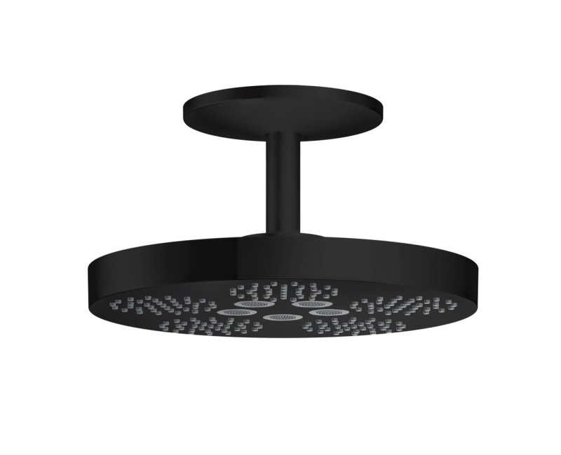 Dušas galva Axor One diametrs 28 cm, 2 plūsmas veidi, matēti melna 48494670