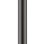 Dušas galvas turētājs Axor, 30 cm, birstēts melns hroms 26433340
