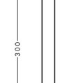 Dušas galvas turētājs Axor, 30 cm, birstēts melns hroms 26438340
