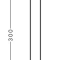 Dušas galvas turētājs Axor, 30 cm, hroms 26966000