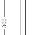 Dušas galvas turētājs Axor, 30 cm, hroms 48495000