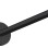 Dušas galvas turētājs Axor, 39 cm, matēti melna 26431670