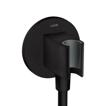 Dušas izvads AXOR komplekts ar turētāju, matēti melns 36733670