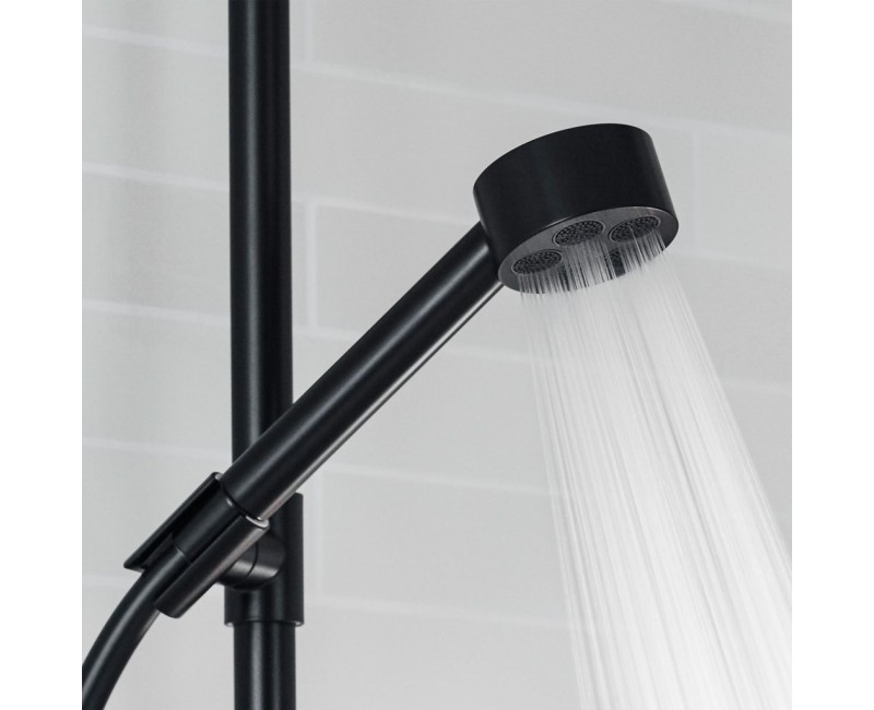 Dušas klausule Axor One, stienis un šļūtene, 2 plūsmas veidi, EcoSmart, pulēta bronza 48791140