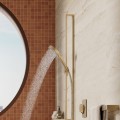 Dušas klausule Axor ShowerSolutions - Dušas galva, 3 plūsmas, EcoSmart+, pulēta bronza 39774140