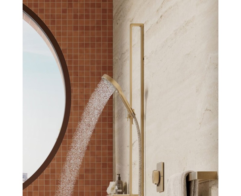 Dušas klausule Axor ShowerSolutions - Dušas galva, 3 plūsmas, EcoSmart+, pulēta bronza 39774140