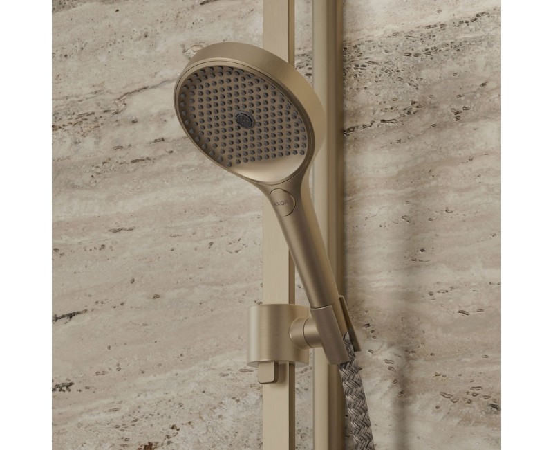 Dušas klausule Axor ShowerSolutions - Dušas galva, 3 plūsmas, EcoSmart+, pulēta bronza 39774140