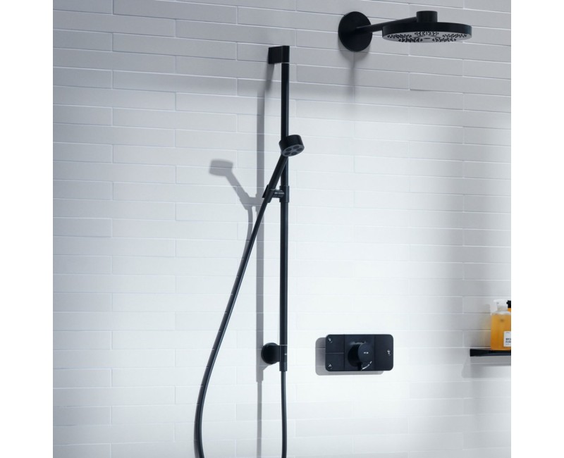 Dušas klausule Axor One, 2 plūsmas veidi, EcoSmart, matēti melns 48791670