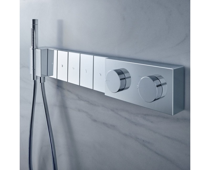 Dušas maisītājs AXOR Edge ar termostatu Select 680/100 iebūvējams, hroms/ar dimanta slīpējumu