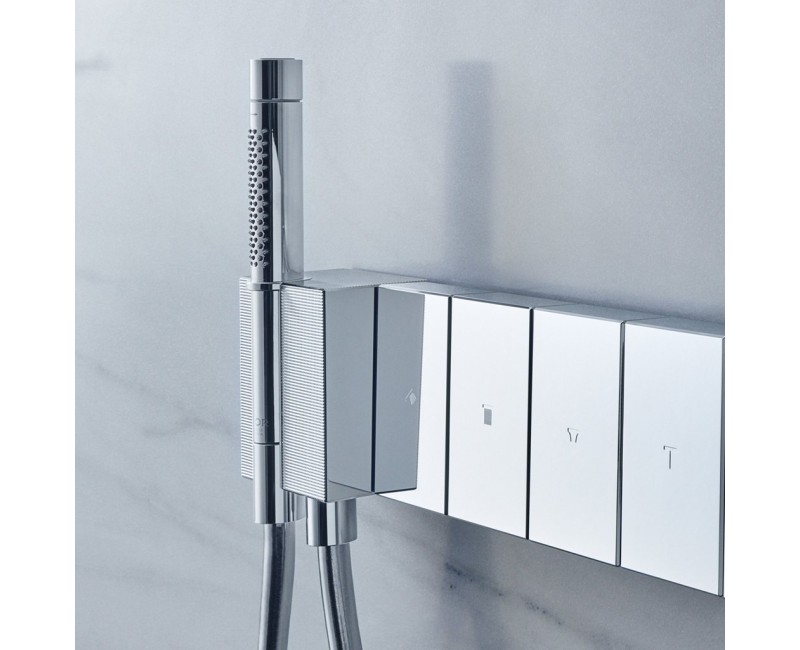 Dušas maisītājs AXOR Edge ar termostatu Select 680/100 iebūvējams, hroms/ar dimanta slīpējumu