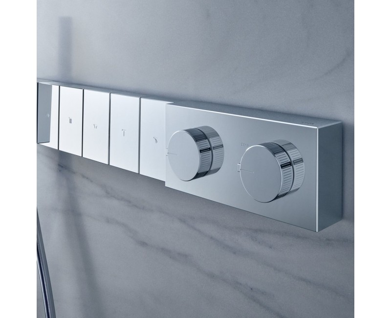 Dušas maisītājs AXOR Edge ar termostatu Select 680/100 iebūvējams, hroms/ar dimanta slīpējumu