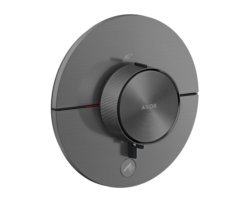 Dušas maisītājs AXOR ShowerSelect ID ar termostatu iebūvējams, HighFlow, birstēts melns hroms