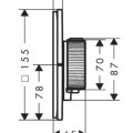 Dušas maisītājs AXOR ShowerSelect ID ar termostatu iebūvējams, HighFlow, hroms