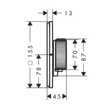 Dušas maisītājs AXOR ShowerSelect ID ar termostatu iebūvējams, HighFlow, hroms 36777000