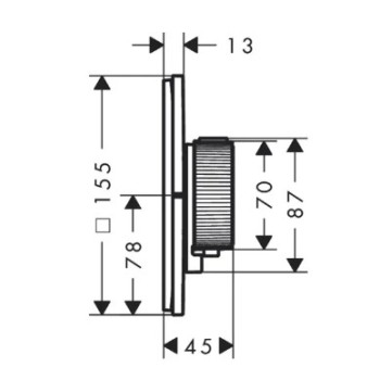 Dušos maišytuvas AXOR ShowerSelect ID su termostatu, įmontuojamas, HighFlow, chromas 36775000