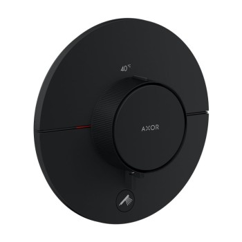 Dušas maisītājs AXOR ShowerSelect ID ar termostatu iebūvējams, HighFlow, matēti melns 36776670