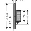 Dušas maisītājs AXOR ShowerSelect ID ar termostatu iebūvējams, HighFlow, matēti melns