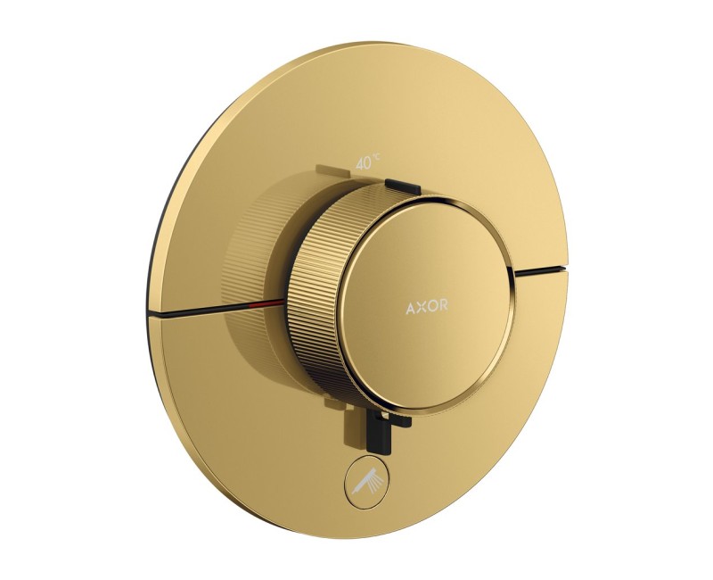 Dušas maisītājs AXOR ShowerSelect ID ar termostatu iebūvējams, HighFlow, pulēta zelta izskats