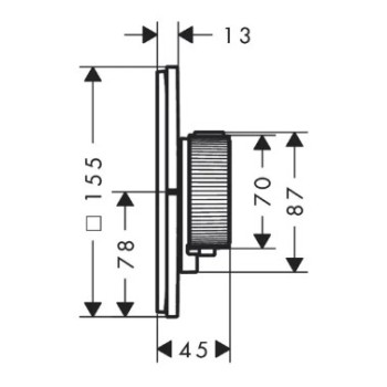 Dušas maisītājs AXOR ShowerSelect ID ar termostatu iebūvējams, hroms 36754000