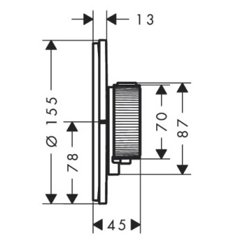 Dušas maisītājs AXOR ShowerSelect ID ar termostatu iebūvējams, matēti balts 36750700