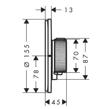 Dušas maisītājs AXOR ShowerSelect ID ar termostatu iebūvējams, matēti balts 36756700