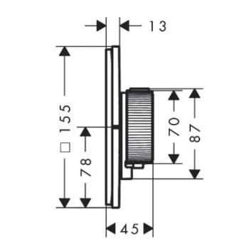 Dušas maisītājs AXOR ShowerSelect ID ar termostatu iebūvējams, pulēta zelta izskats 36752990